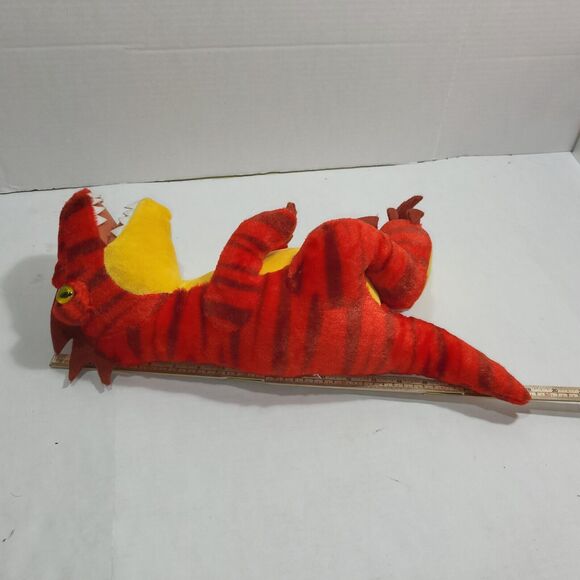 Build A Bear Plush Red Dinosaur T Rex Velociraptor Raptor Stuffed Animal 19" - Picture 15 of 16